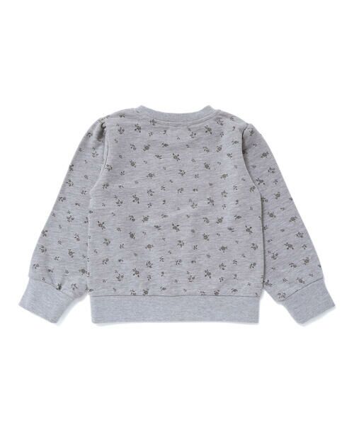 BeBe Petits Pois Vert / ベベ プチ ポワ ヴェール スウェット | 【店舗限定】花柄インクジェット裏毛長袖トレーナー(95~150cm) | 詳細7