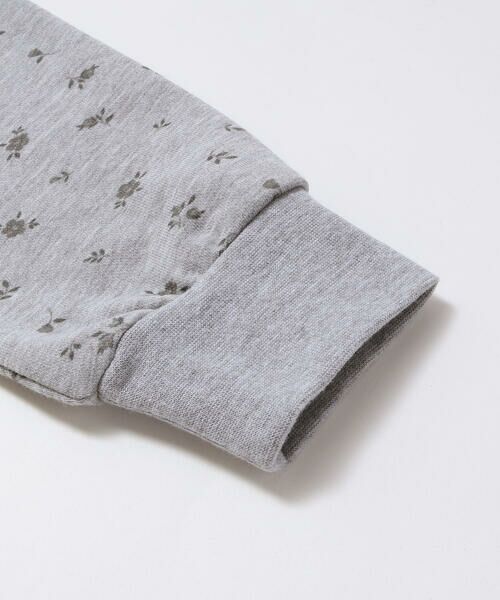 BeBe Petits Pois Vert / ベベ プチ ポワ ヴェール スウェット | 【店舗限定】花柄インクジェット裏毛長袖トレーナー(95~150cm) | 詳細11