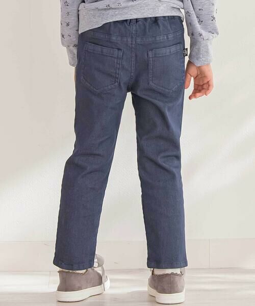 BeBe Petits Pois Vert / ベベ プチ ポワ ヴェール デニムパンツ | 【店舗限定】花パッチワークカラーデニムロングパンツ(95~150cm) | 詳細4