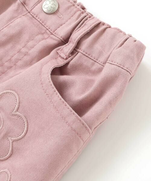 BeBe Petits Pois Vert / ベベ プチ ポワ ヴェール デニムパンツ | 【店舗限定】花パッチワークカラーデニムロングパンツ(95~150cm) | 詳細11