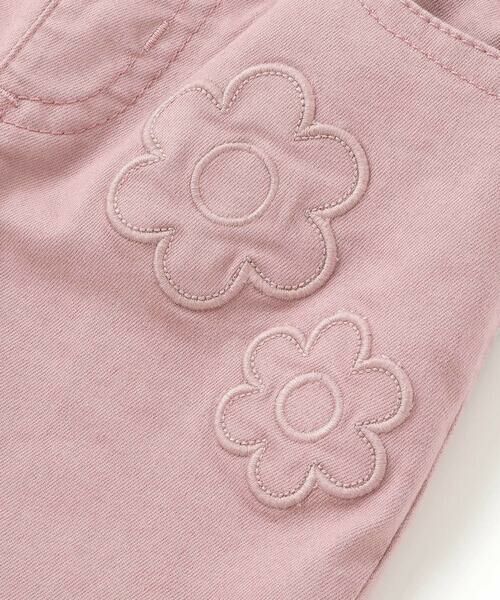 BeBe Petits Pois Vert / ベベ プチ ポワ ヴェール デニムパンツ | 【店舗限定】花パッチワークカラーデニムロングパンツ(95~150cm) | 詳細12