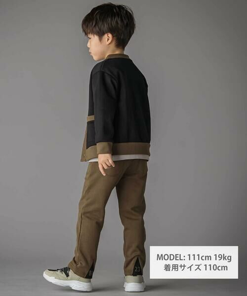 BeBe Petits Pois Vert / ベベ プチ ポワ ヴェール その他パンツ | 【店舗限定】バック三角ポイント裏毛ロングパンツ(95~150cm) | 詳細6