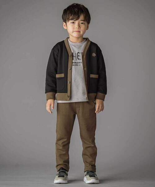 BeBe Petits Pois Vert / ベベ プチ ポワ ヴェール その他パンツ | 【店舗限定】バック三角ポイント裏毛ロングパンツ(95~150cm) | 詳細7