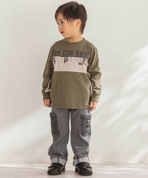 BeBe Petits Pois Vert / ベベ プチ ポワ ヴェール デニムパンツ | 【店舗限定】ポケットストレッチデニムロングパンツ(95~160cm) | 詳細2