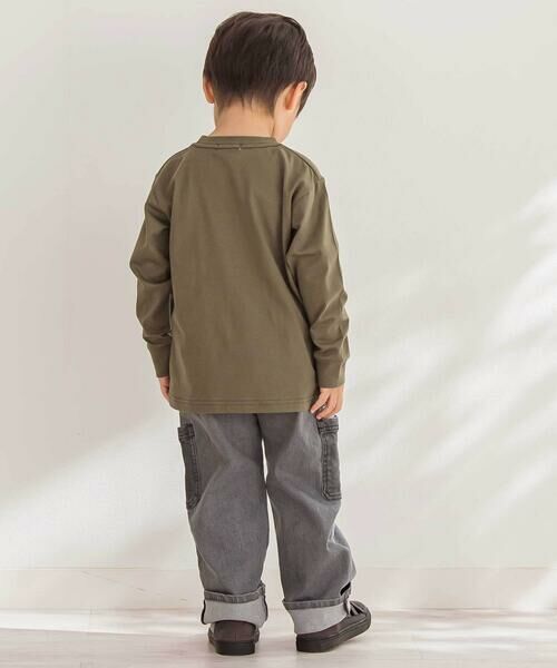 BeBe Petits Pois Vert / ベベ プチ ポワ ヴェール デニムパンツ | 【店舗限定】ポケットストレッチデニムロングパンツ(95~160cm) | 詳細3