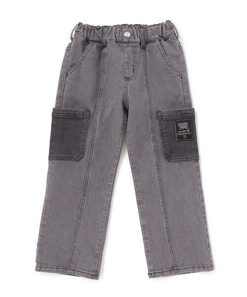 BeBe Petits Pois Vert / ベベ プチ ポワ ヴェール デニムパンツ | 【店舗限定】ポケットストレッチデニムロングパンツ(95~160cm) | 詳細4