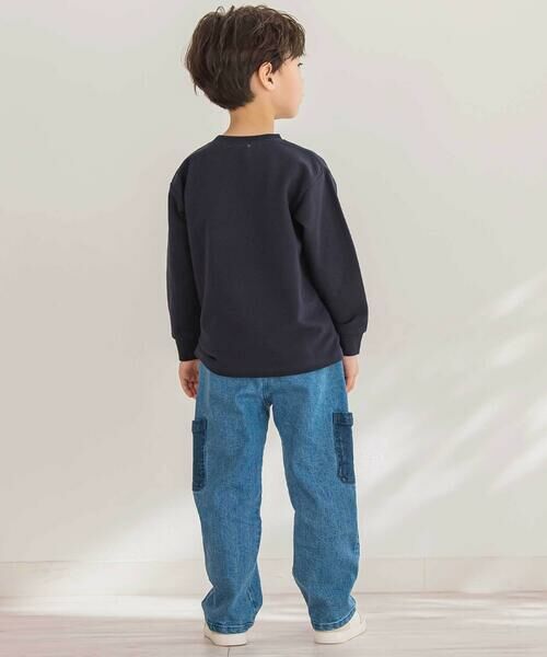 BeBe Petits Pois Vert / ベベ プチ ポワ ヴェール デニムパンツ | 【店舗限定】ポケットストレッチデニムロングパンツ(95~160cm) | 詳細13