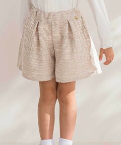 BeBe Petits Pois Vert / ベベ プチ ポワ ヴェール その他パンツ | 【店舗限定】ツイードキュロットパンツ(95~160cm)