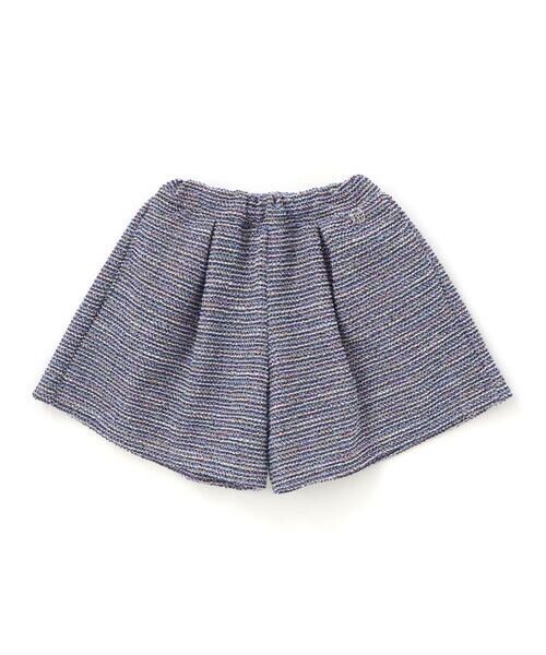 BeBe Petits Pois Vert/ベベ プチ ポワ ヴェール 【店舗限定】ツイードキュロットパンツ(95~160cm) ネイビー系 95cm BeBe Petits Pois Vert/ベベ プチ ポワ ヴェール 【店舗限定】ツイードキュロットパンツ(95~160cm) ネイビー系 95cm