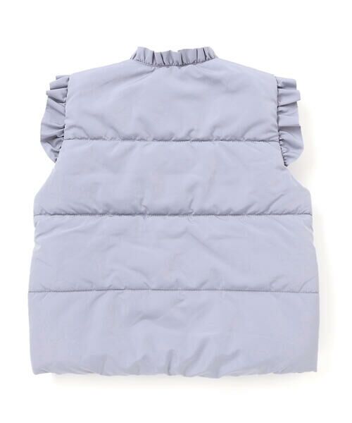BeBe Petits Pois Vert / ベベ プチ ポワ ヴェール ベスト | 【店舗限定】リボンフリルタフタ中綿ベスト(95~150cm) | 詳細8