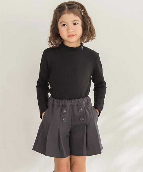 BeBe Petits Pois Vert / ベベ プチ ポワ ヴェール Tシャツ | 【店舗限定】プチハイネックリブトップス(95~160cm) | 詳細11