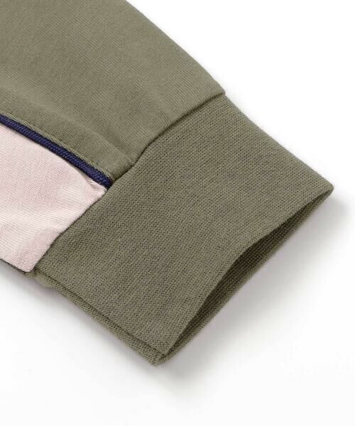 BeBe Petits Pois Vert / ベベ プチ ポワ ヴェール Tシャツ | 【店舗限定】フロッキープリント切り替え天竺長袖Tシャツ(95~150cm) | 詳細13