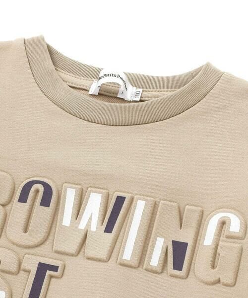 BeBe Petits Pois Vert / ベベ プチ ポワ ヴェール Tシャツ | 【店舗限定】インレイエンボスプリント長袖Tシャツ(95~150cm) | 詳細10