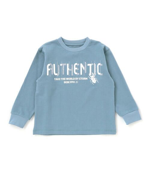 BeBe Petits Pois Vert/ベベ プチ ポワ ヴェール 【店舗限定】インレイ発泡プリントクワガタムシ長袖Tシャツ(95~150cm) ブルー 100cm BeBe Petits Pois Vert/ベベ プチ ポワ ヴェール 【店舗限定】インレイ発泡プリントクワガタムシ長袖Tシャツ(95~150cm) ブルー 100cm