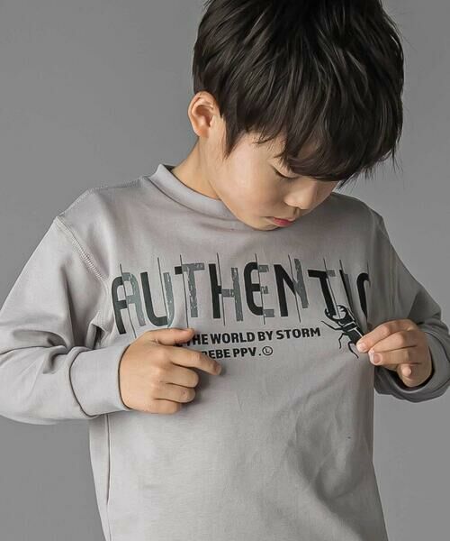 BeBe Petits Pois Vert / ベベ プチ ポワ ヴェール Tシャツ | 【店舗限定】インレイ発泡プリントクワガタムシ長袖Tシャツ(95~150cm) | 詳細11