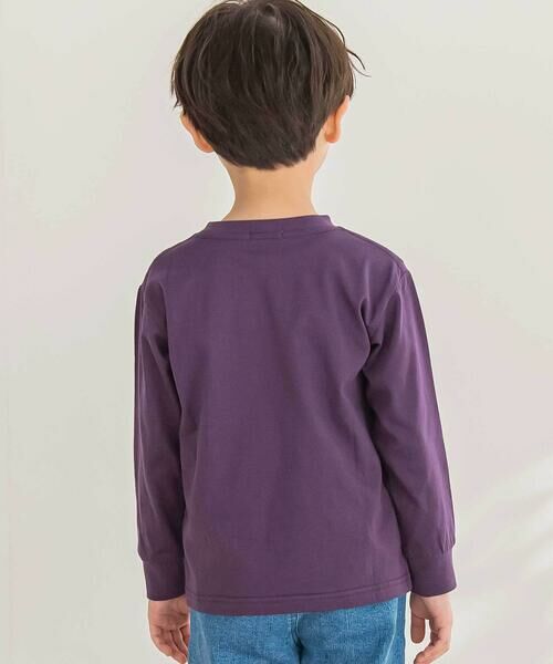 BeBe Petits Pois Vert / ベベ プチ ポワ ヴェール Tシャツ | 【店舗限定】ロゴテープライン天竺長袖Tシャツ(95~160cm) | 詳細2