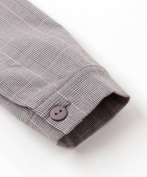 BeBe Petits Pois Vert / ベベ プチ ポワ ヴェール ミニ丈・ひざ丈ワンピース | グレンチェック襟リボンワンピース(95~150cm) | 詳細12