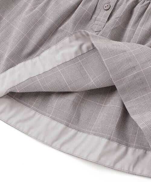 BeBe Petits Pois Vert / ベベ プチ ポワ ヴェール ミニ丈・ひざ丈ワンピース | グレンチェック襟リボンワンピース(95~150cm) | 詳細15