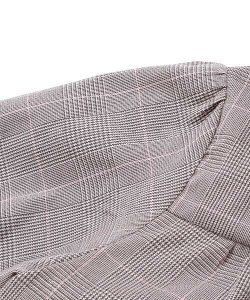 BeBe Petits Pois Vert / ベベ プチ ポワ ヴェール ミニ丈・ひざ丈ワンピース | グレンチェック襟リボンワンピース(95~150cm) | 詳細11