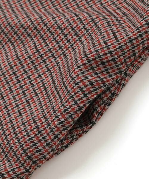 BeBe Petits Pois Vert / ベベ プチ ポワ ヴェール ミニ丈・ひざ丈ワンピース | 千鳥チェックラグランギャザースリーブワンピース(95~150cm) | 詳細12