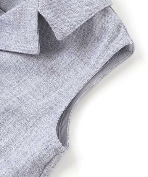 BeBe Petits Pois Vert / ベベ プチ ポワ ヴェール ベスト | フリルトレンチ風ジレ(95~150cm) | 詳細12