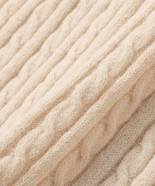 BeBe Petits Pois Vert / ベベ プチ ポワ ヴェール テーラードジャケット | なわ編みニット襟フリルカーディガン(95~150cm) | 詳細13