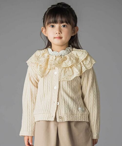 BeBe Petits Pois Vert/xx v` | F[ Ȃ҂݃jbg݃tJ[fBK(95~150cm) ItzCg 95cm