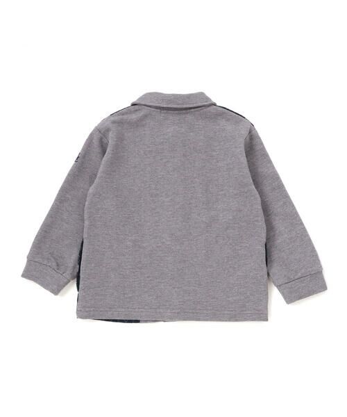 BeBe Petits Pois Vert / ベベ プチ ポワ ヴェール テーラードジャケット | 【お揃い】アーガイル+裏毛切り替え襟付きカーディガン(95~150cm) | 詳細11