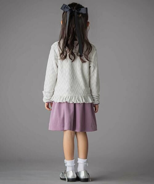 BeBe Petits Pois Vert / ベベ プチ ポワ ヴェール テーラードジャケット | ヘリンボーンラメニットカーディガン(95~150cm) | 詳細2