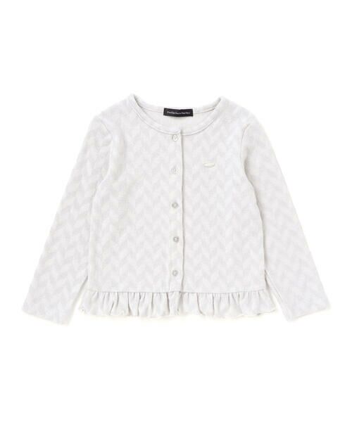 BeBe Petits Pois Vert / ベベ プチ ポワ ヴェール テーラードジャケット | ヘリンボーンラメニットカーディガン(95~150cm) | 詳細4