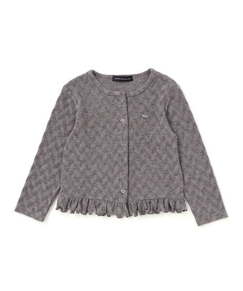BeBe Petits Pois Vert / ベベ プチ ポワ ヴェール テーラードジャケット | ヘリンボーンラメニットカーディガン(95~150cm) | 詳細10