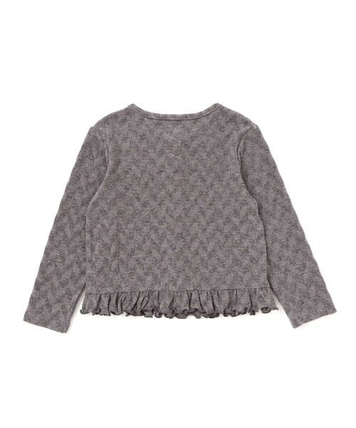 BeBe Petits Pois Vert / ベベ プチ ポワ ヴェール テーラードジャケット | ヘリンボーンラメニットカーディガン(95~150cm) | 詳細11