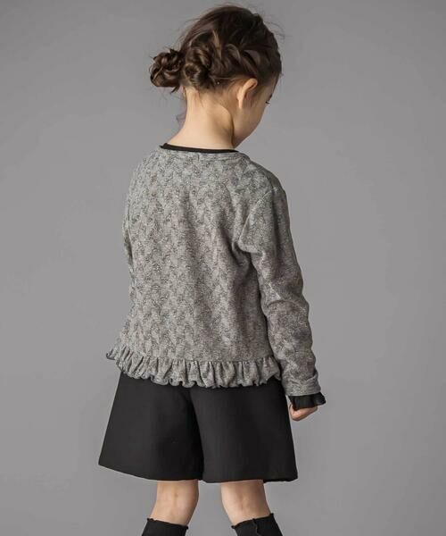 BeBe Petits Pois Vert / ベベ プチ ポワ ヴェール テーラードジャケット | ヘリンボーンラメニットカーディガン(95~150cm) | 詳細8