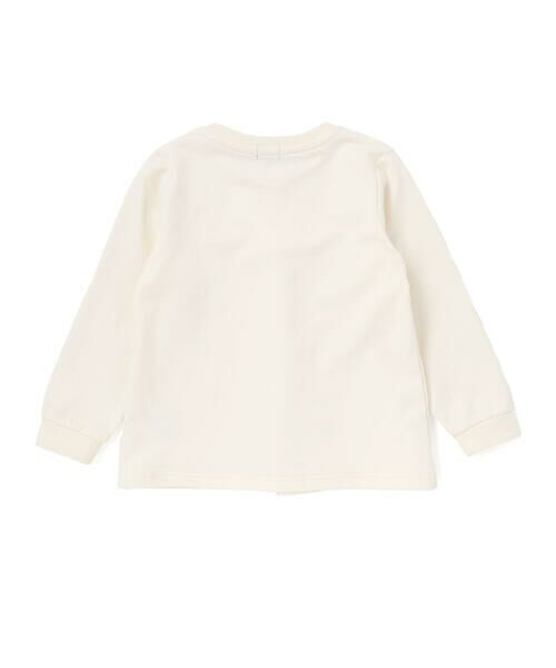 BeBe Petits Pois Vert / ベベ プチ ポワ ヴェール スウェット | 花ストレッチフロントプリーツAライントレーナー(95~160cm) | 詳細5