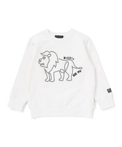 BeBe Petits Pois Vert / ベベ プチ ポワ ヴェール スウェット | コード刺しゅうライオントレーナー(95~150cm) | 詳細4