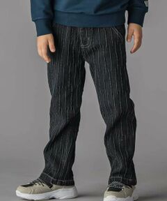 BeBe Petits Pois Vert / ベベ プチ ポワ ヴェール チノ・ワークパンツ | タック加工ストレッチデニム(95~160cm)