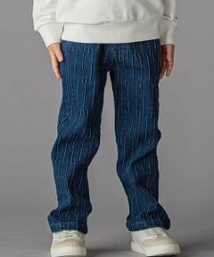 BeBe Petits Pois Vert / ベベ プチ ポワ ヴェール チノ・ワークパンツ | タック加工ストレッチデニム(95~160cm)