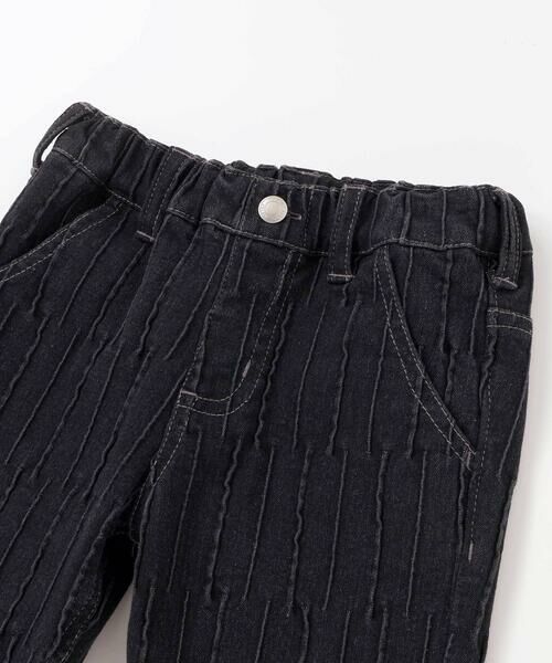 BeBe Petits Pois Vert / ベベ プチ ポワ ヴェール チノ・ワークパンツ | タック加工ストレッチデニム(95~160cm) | 詳細6