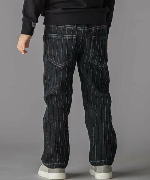 BeBe Petits Pois Vert / ベベ プチ ポワ ヴェール チノ・ワークパンツ | タック加工ストレッチデニム(95~160cm) | 詳細3