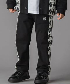 BeBe Petits Pois Vert / ベベ プチ ポワ ヴェール チノ・ワークパンツ | 【お揃い】アーガイル+裏毛切り替えパンツ(95~160cm)