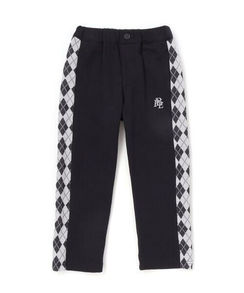 BeBe Petits Pois Vert / ベベ プチ ポワ ヴェール チノ・ワークパンツ | 【お揃い】アーガイル+裏毛切り替えパンツ(95~160cm) | 詳細4