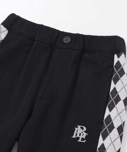 BeBe Petits Pois Vert / ベベ プチ ポワ ヴェール チノ・ワークパンツ | 【お揃い】アーガイル+裏毛切り替えパンツ(95~160cm) | 詳細6