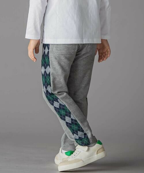 BeBe Petits Pois Vert / ベベ プチ ポワ ヴェール チノ・ワークパンツ | 【お揃い】アーガイル+裏毛切り替えパンツ(95~160cm) | 詳細17