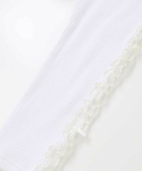 BeBe Petits Pois Vert / ベベ プチ ポワ ヴェール チノ・ワークパンツ | サイドチュールリボンリブパンツ(95~150cm) | 詳細5