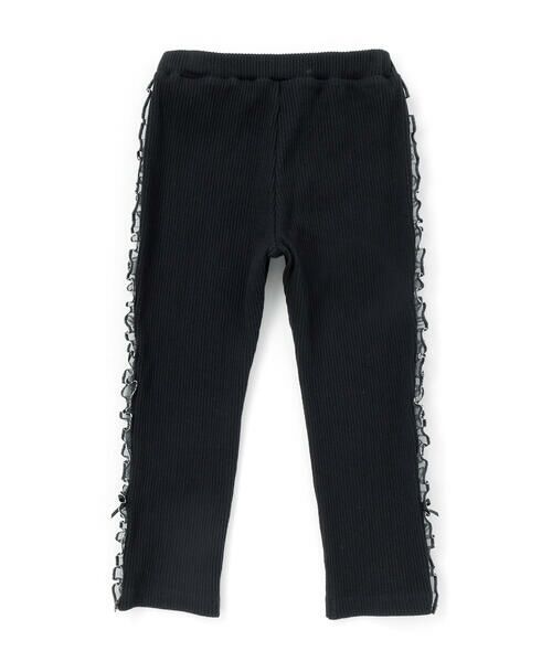 BeBe Petits Pois Vert / ベベ プチ ポワ ヴェール チノ・ワークパンツ | サイドチュールリボンリブパンツ(95~150cm) | 詳細10