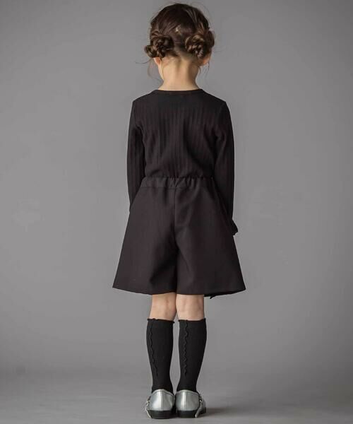 BeBe Petits Pois Vert / ベベ プチ ポワ ヴェール ミニ・ひざ丈スカート | 【お揃い】花レースキュロットパンツ(100~150cm) | 詳細2