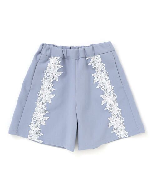 BeBe Petits Pois Vert / ベベ プチ ポワ ヴェール ミニ・ひざ丈スカート | 【お揃い】花レースキュロットパンツ(100~150cm) | 詳細8