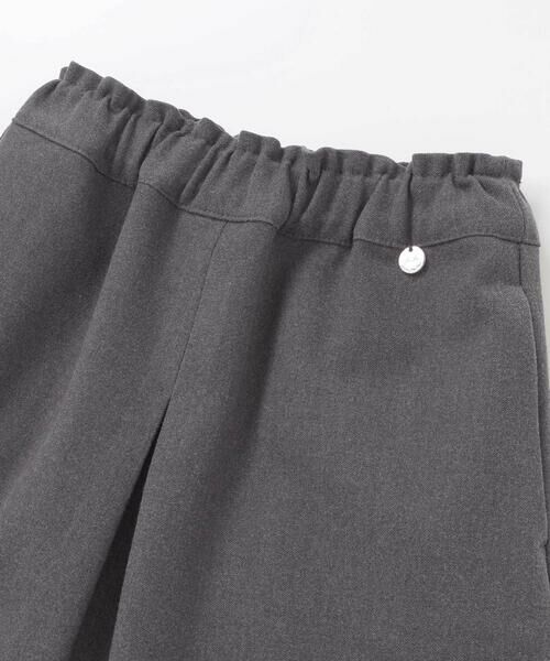 BeBe Petits Pois Vert / ベベ プチ ポワ ヴェール ミニ・ひざ丈スカート | センタープリーツラメオーガンジー切り替えスカート(100~160cm) | 詳細8