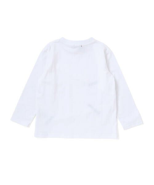 BeBe Petits Pois Vert / ベベ プチ ポワ ヴェール Tシャツ | タックプリーツ刺しゅうロングTシャツ(95~160cm) | 詳細4