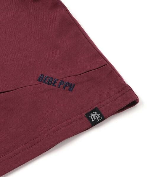 BeBe Petits Pois Vert / ベベ プチ ポワ ヴェール Tシャツ | タックプリーツ刺しゅうロングTシャツ(95~160cm) | 詳細15